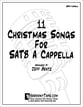 11 Christmas Songs For SATB A Cappella SATB choral sheet music cover